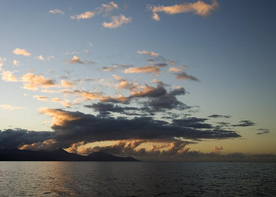 First light over Dominica