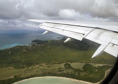 Final approach in Antigua