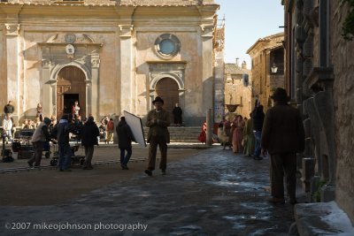 The movie Pinnochio is being filmed in Bagnoregio
