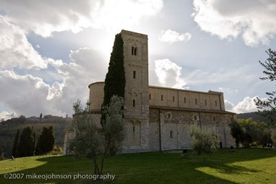 Exterior view of famous monastery.  Monks chant Gregorian 4 times a day.
