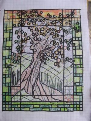 Stained Glass Sketch 01