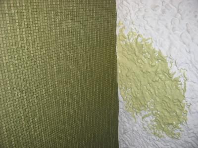 Close-up of the Wallpaper and the new paint