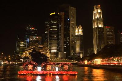 Chinese New Year celebration at Singapore River