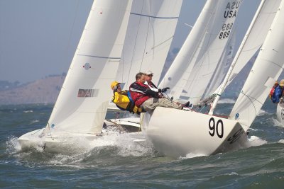 Etchells Worlds - Richmond Yacht Club - 9/6/05 Race Two
