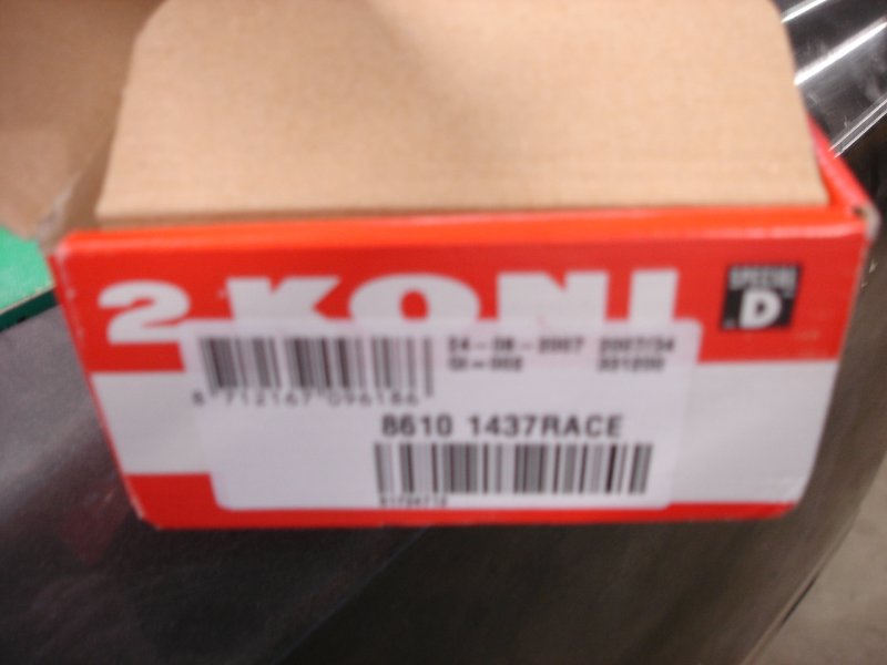 Race inserts for rear.