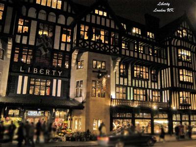 Liberty-by-night-London