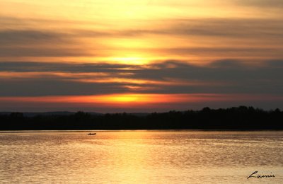 Sunset Golden Lake 8570