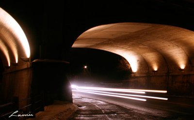 Bank Street bridge 0981 night photo