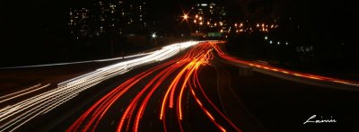 Queensway traffic 3896 night photo