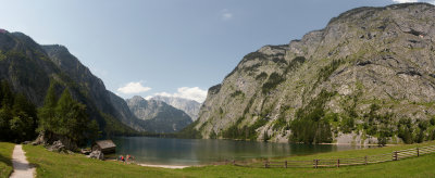 Panorama of Knigssee obersee - upper lake