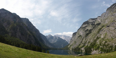 Panorama of Knigssee obersee - upper lake