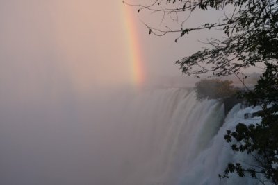 Victoria Falls at sunrise