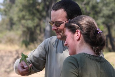 fun with the chamaeleon: Chris and Lisa