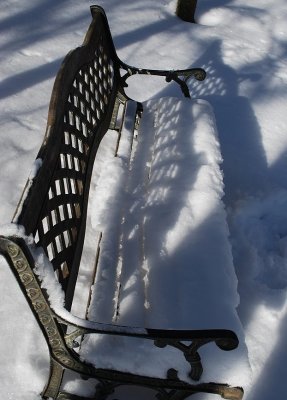 Lattice Shadowed Bench