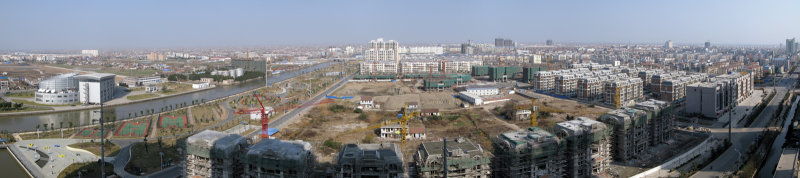 Utsikt fra leilighet Qidong, China