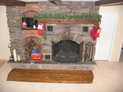 Stockings on the Anderson fireplace Pipersville