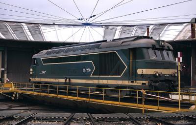 The BB67268 at Avignon depot.