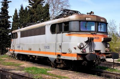 The BB9635 resting at Avignon depot.