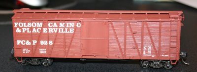 Various equipment for my Folsom, Camino & Placerville Railway
