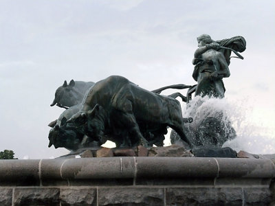 Gefion Springvandet.
The biggest fountain in Copenhagen is inspired by a popular Scandinavian myth about the creation of Zealand.