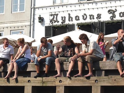 Time for conversation,at Nyhavn