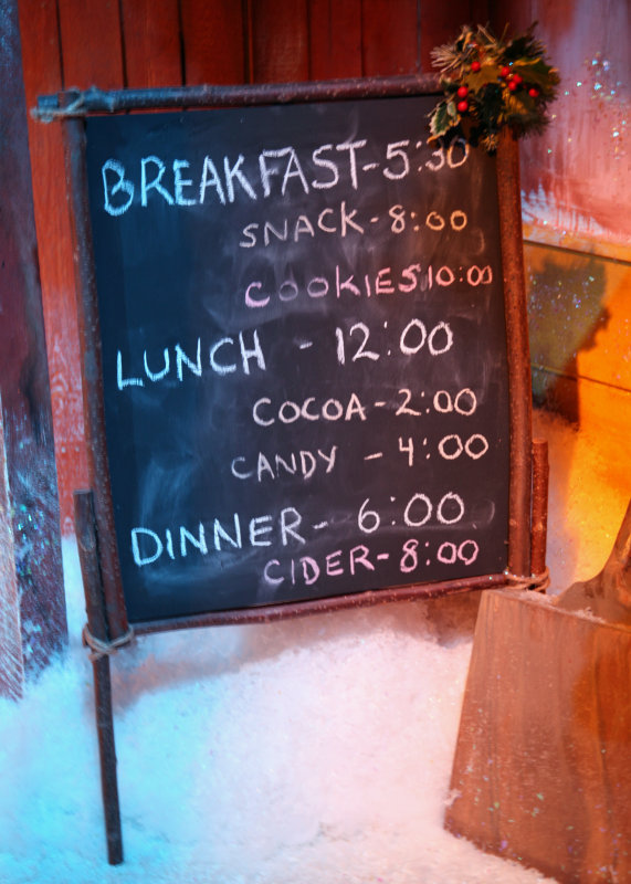 ELFIN DINING HALL SCHEDULE