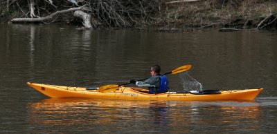 Kayaking up the Minnesota River