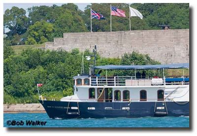Tour Boats Pass By Old Fort Niagara