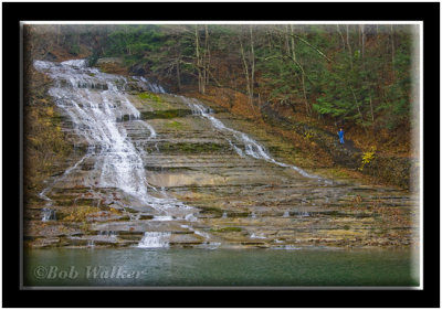 Along Side The Bottom Of Buttermilk Falls In Perspective