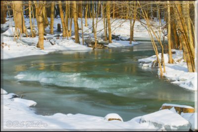 Another View Of This Frozen Creek As It Meanders On It's Way