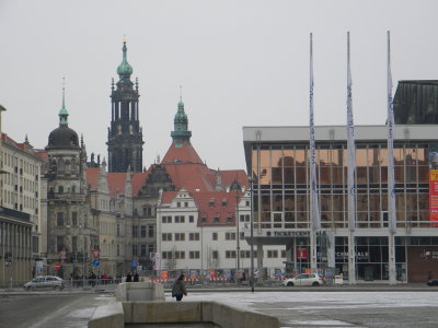 The Dresden streets ..