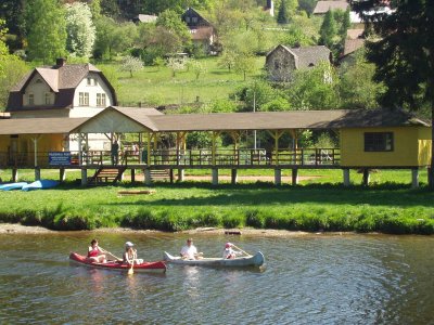 Boats on the river ..