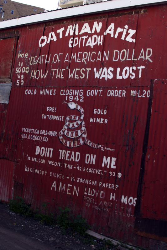 Sign in Downtown Oatman