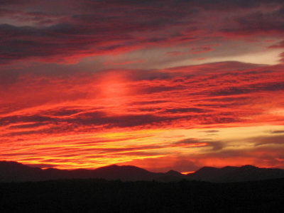Sun pillar