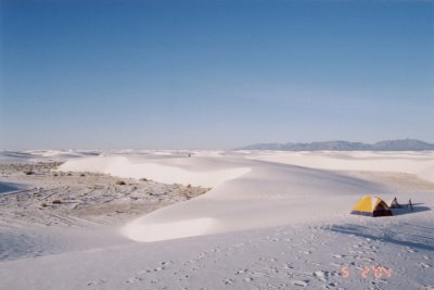 Camping in White Sands National Monument