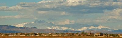 Four Peaks in snow