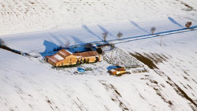 Le Lauragais sous la neige