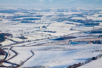 Le Lauragais sous la neige