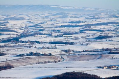 Le Lauragais sous la neige