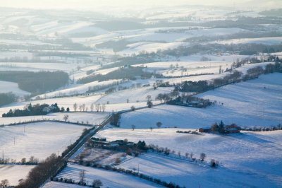 Le Lauragais sous la neige