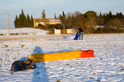 Le Lauragais sous la neige