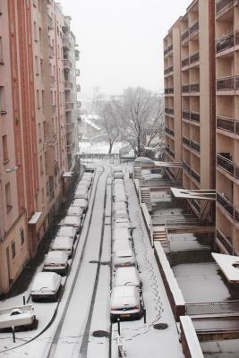 La neige rue Louis Vitet