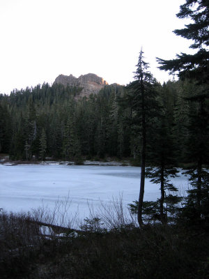 Glacier View from Frozen Lake