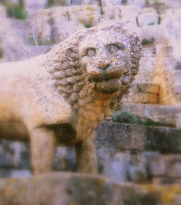 lion's head; Cyrene