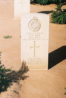 gravestone at Tobruk