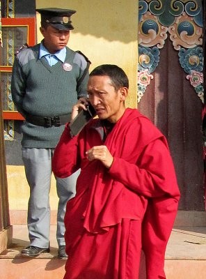 Cellphone monk