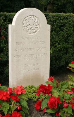 Eerste Warmondse oorlogsslachtoffer H. Vallentgoed 10 mei 1940