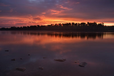 Sunrise on Illinois River