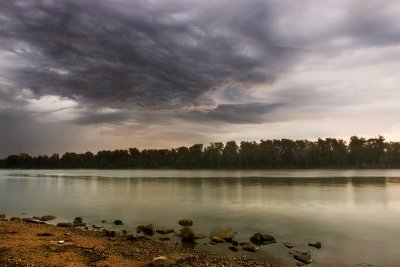 Stormy river