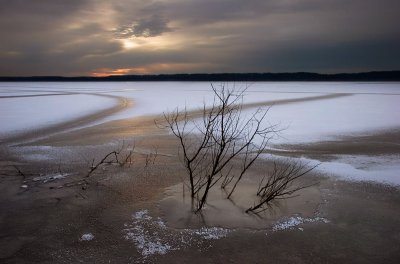 Frozen river